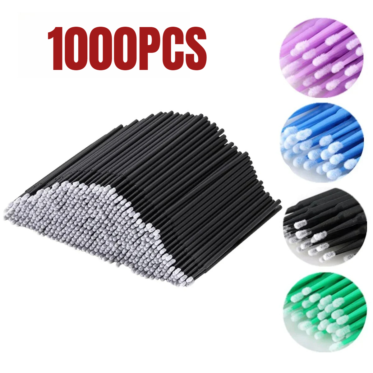 Beauty Makeup Fashion - 1000/500PCS 속눈썹 청소 브러시 ​​매우 다채로운