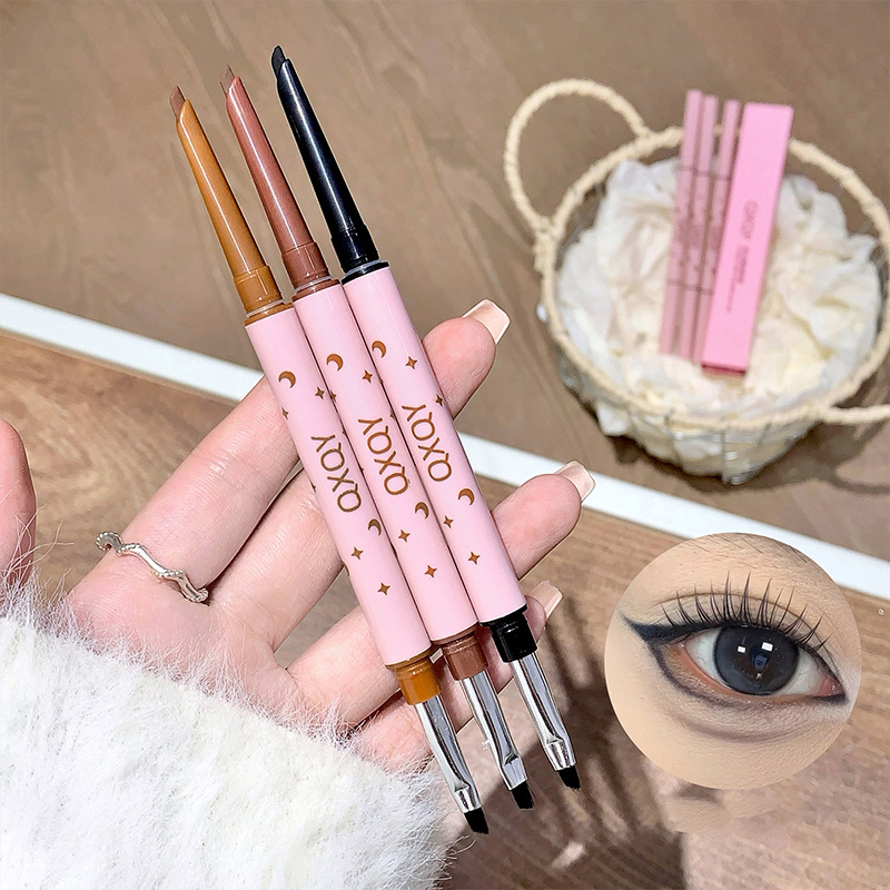 Beauty Makeup Fashion - QXQY 더블 헤드 아이라이너, 투인원 아이브로우