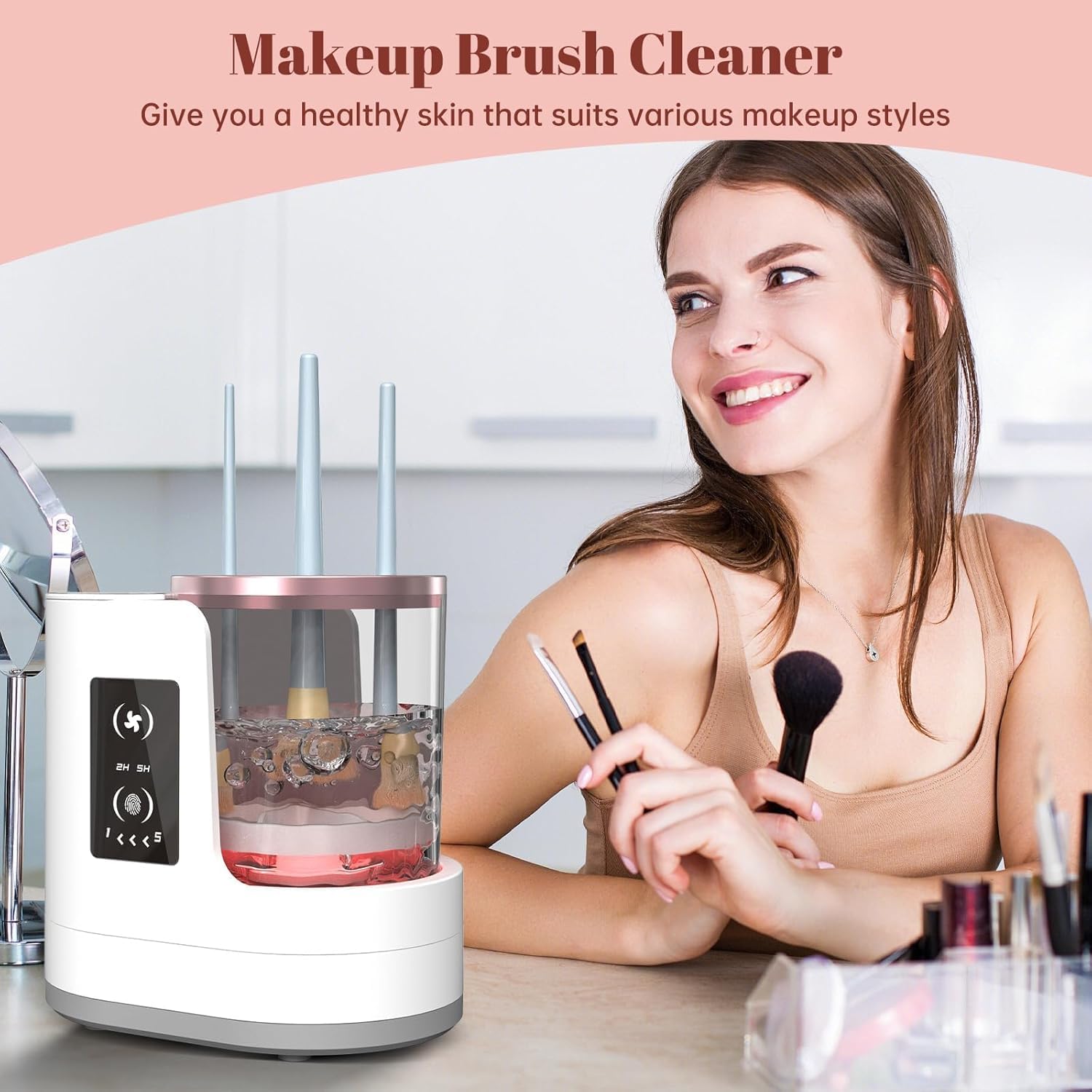 Beauty Makeup Fashion - 자동 회전 메이크업 브러쉬 세척기 빠른