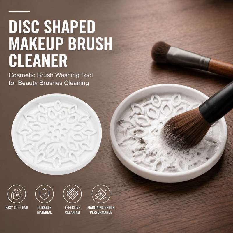 Beauty Makeup Brushes - 원반형 메이크업 브러시 클리너, 뷰티 브러시