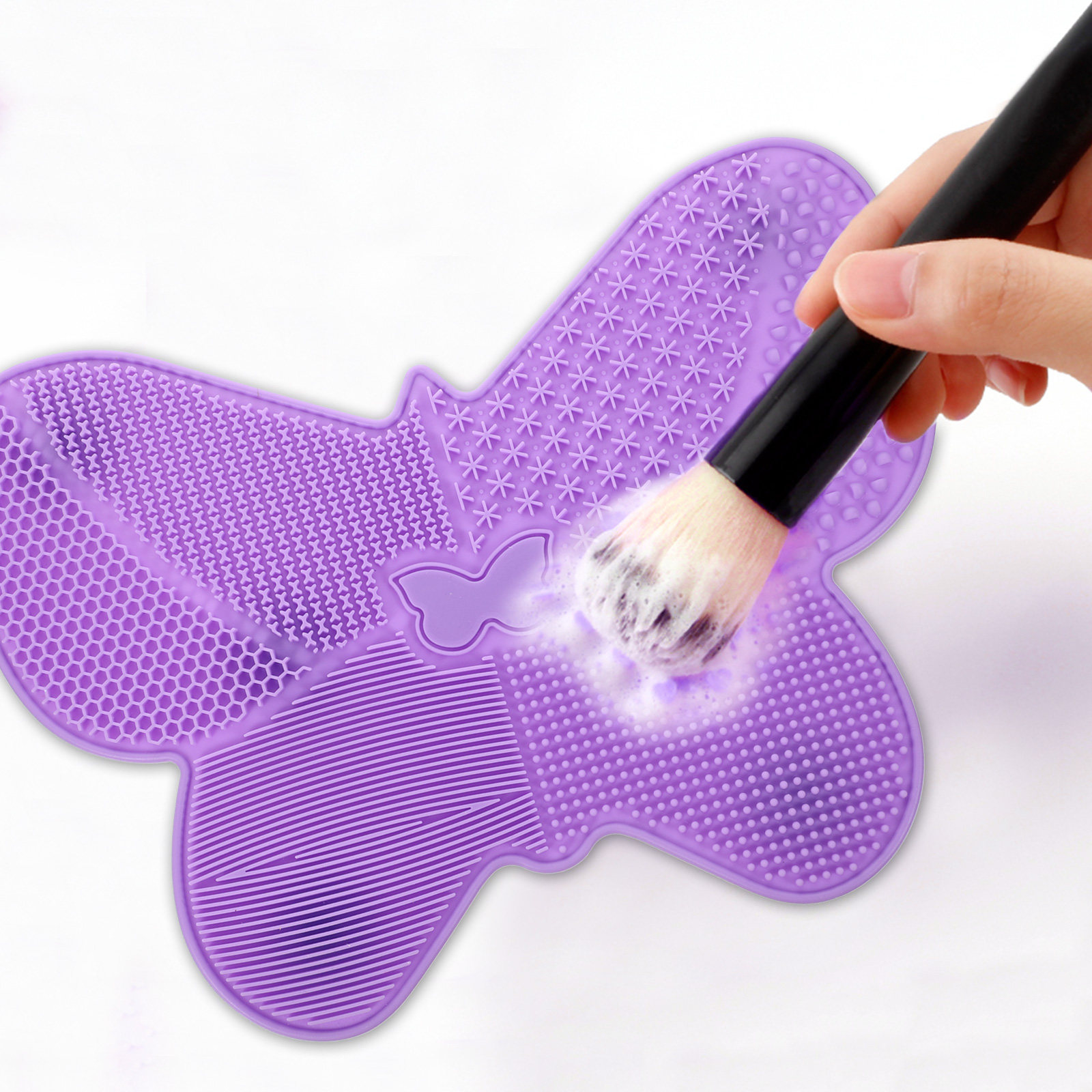 Beauty Makeup Brushes - 1개입, 나비 모양의 브러시 클리닝 패드,
