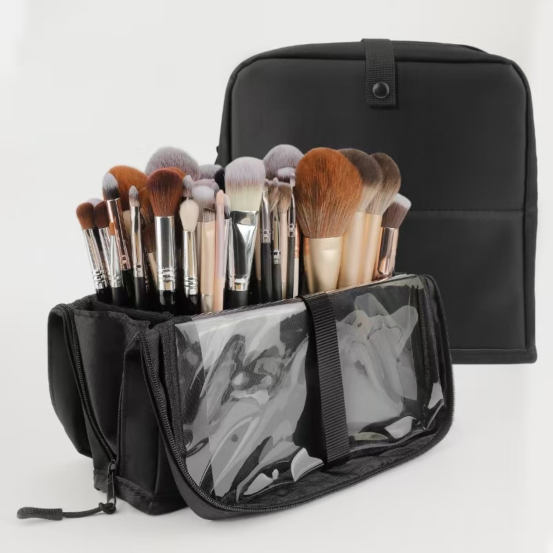 대형 블랙 접이식 메이크업 가방 14-40홀 보관함 뷰 - Beauty Bag Makeup 리뷰 및 가격