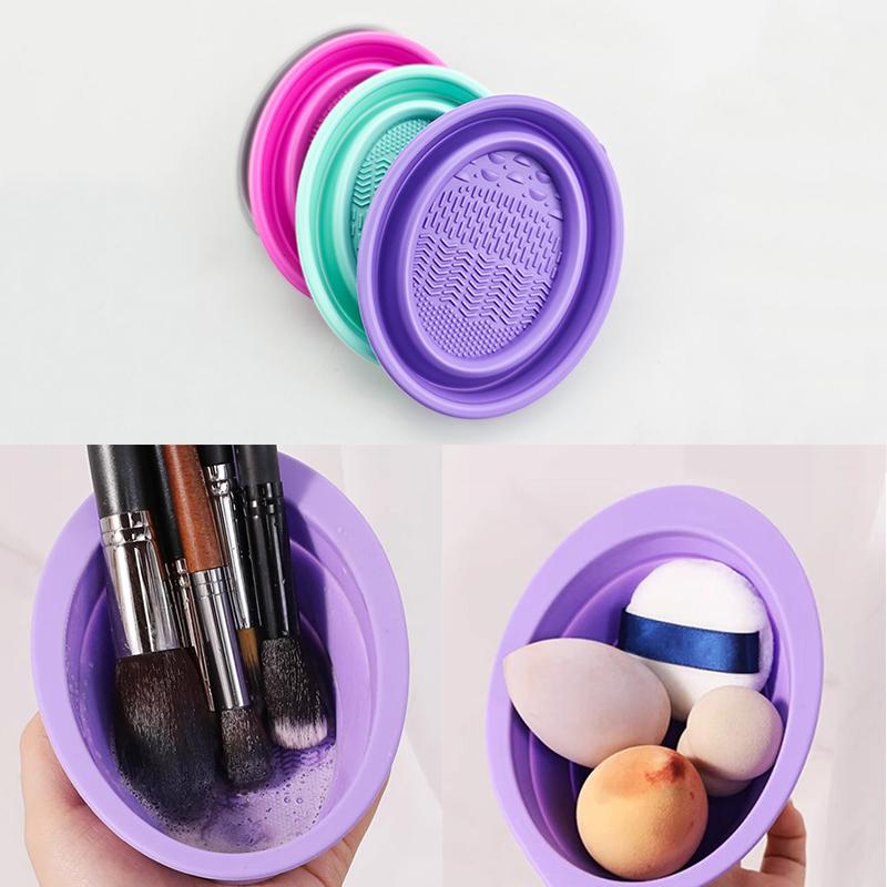 부드러운 실리콘 메이크업 브러쉬 클리너 접이식 파우더  - Beauty Makeup Fashion 리뷰 및 가격