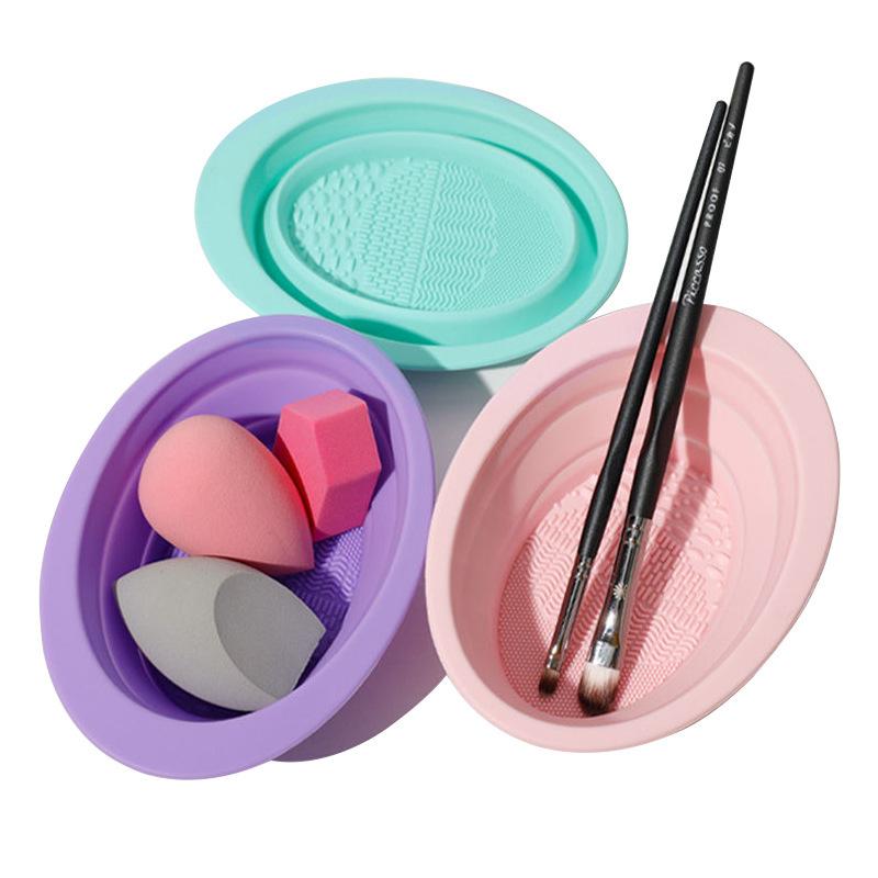 부드러운 실리콘 메이크업 브러쉬 클리너 접이식 파우더  - Beauty Makeup Fashion 리뷰 및 가격