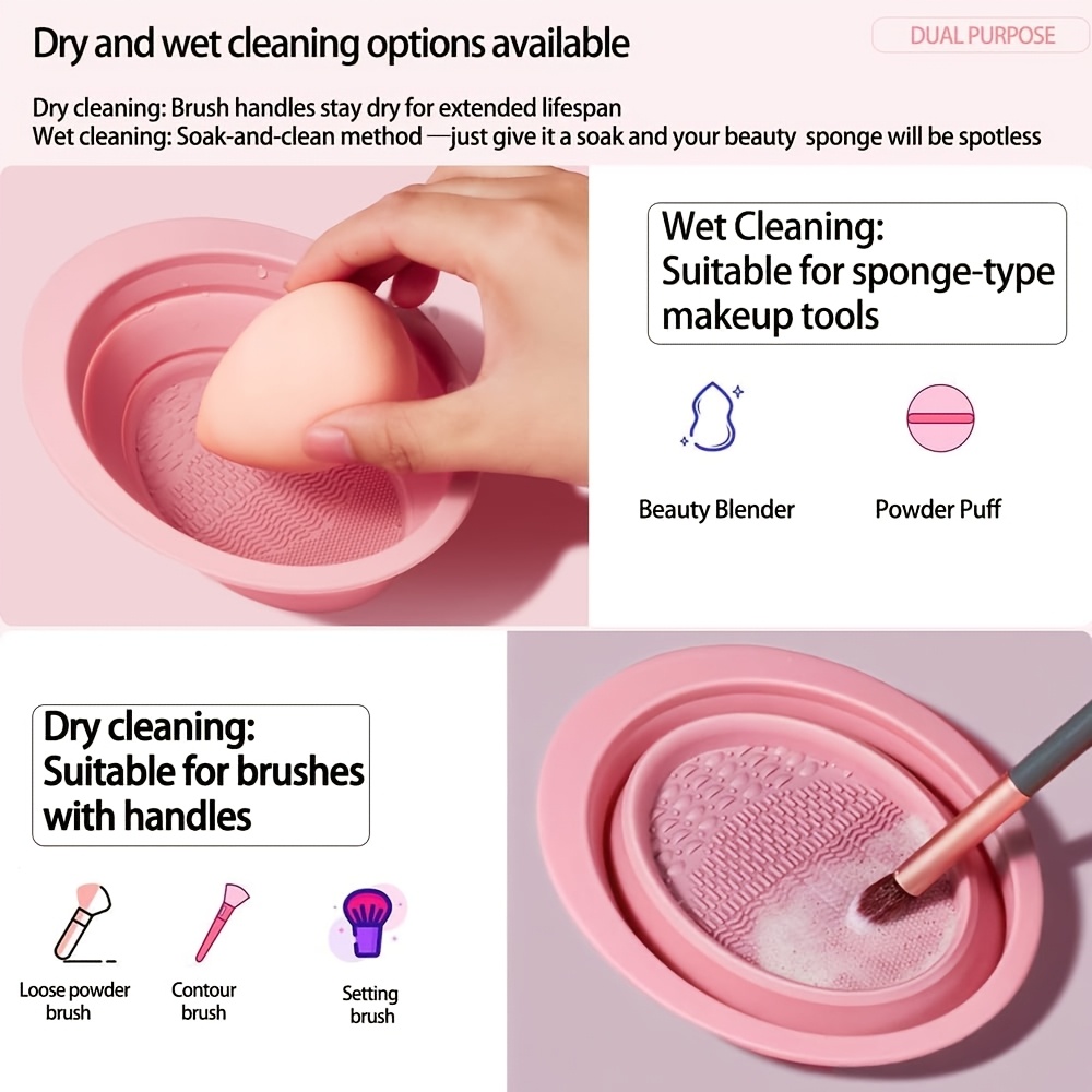 접이식 실리콘 메이크업 브러쉬 클리너 볼, 브러쉬, 퍼 - Beauty Makeup Fashion 리뷰 및 가격