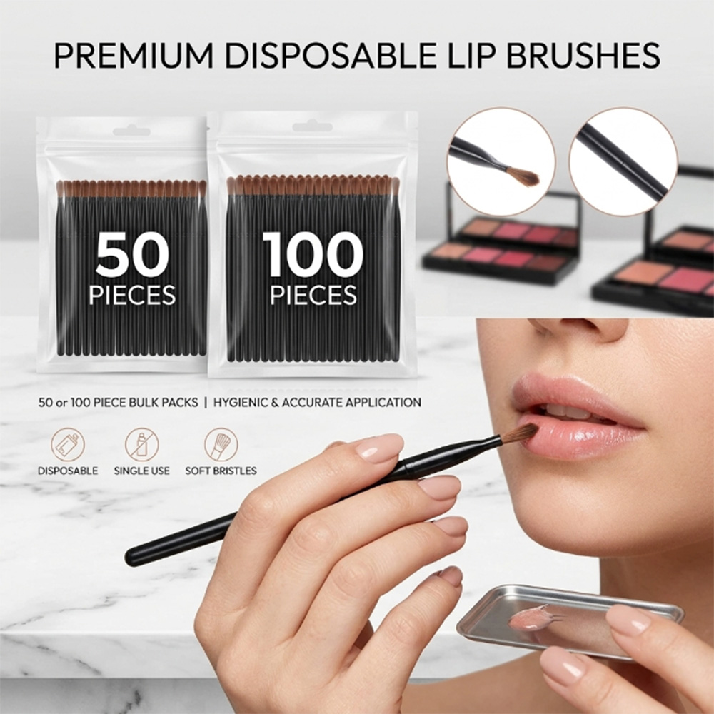 50/100pcs 일회용 립 브러쉬 세트 립스틱 글로스 - Beauty Makeup Fashion 리뷰 및 가격