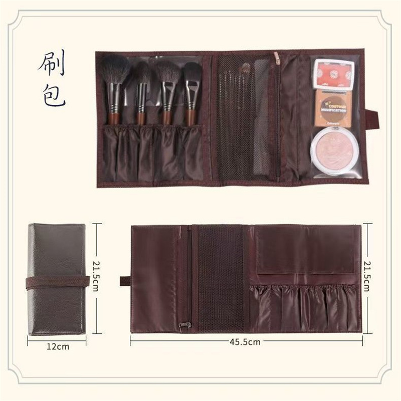 PU 가죽 메이크업 브러쉬 롤백 접이식 화장품 브러쉬  - Beauty Bag Makeup 리뷰 및 가격