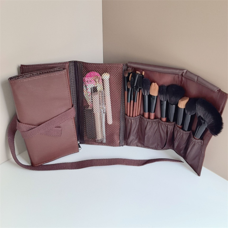 PU 가죽 메이크업 브러쉬 롤백 접이식 화장품 브러쉬  - Beauty Bag Makeup 리뷰 및 가격