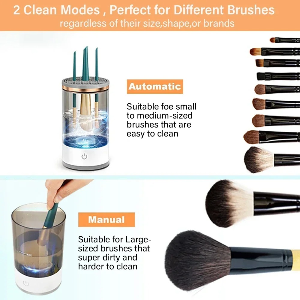 자동 전동 메이크업 브러쉬 세척기 USB 플러그 화장  - Beauty Makeup Fashion 리뷰 및 가격
