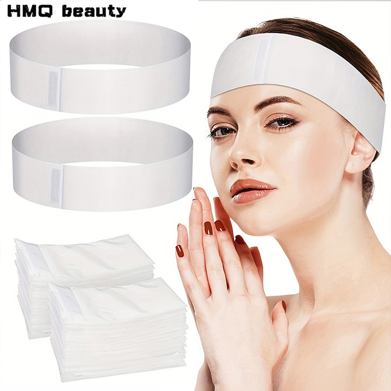 100/50/10pcs 일회용 얼굴 머리띠 스파 스트레 - Beauty Hair Makeup 리뷰 및 가격