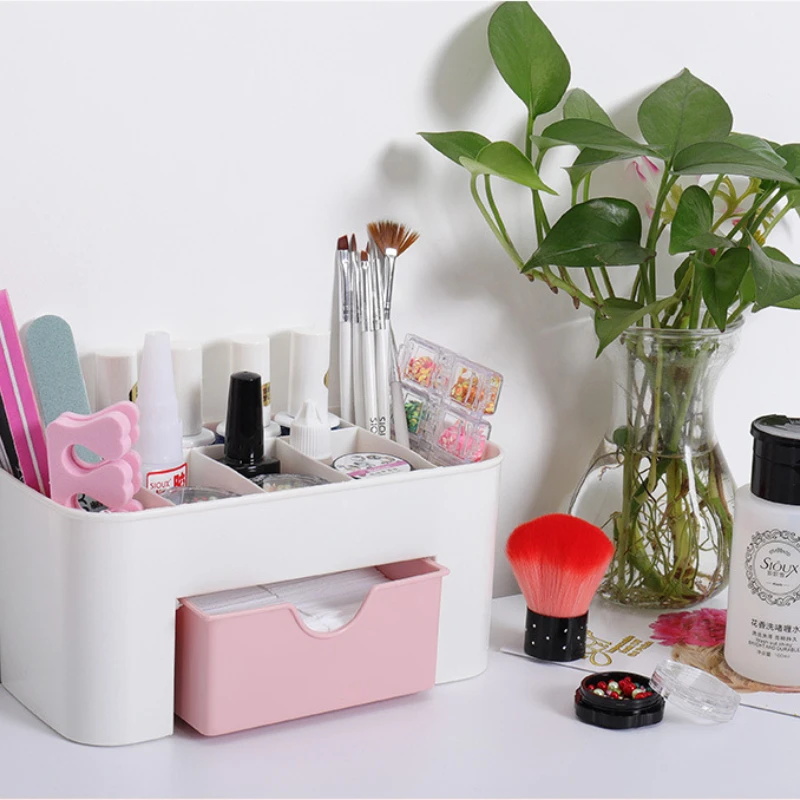 네일 아트 주최자 데스크탑 서랍 화장품 보관 상자 메이 - Beauty Makeup Fashion 리뷰 및 가격