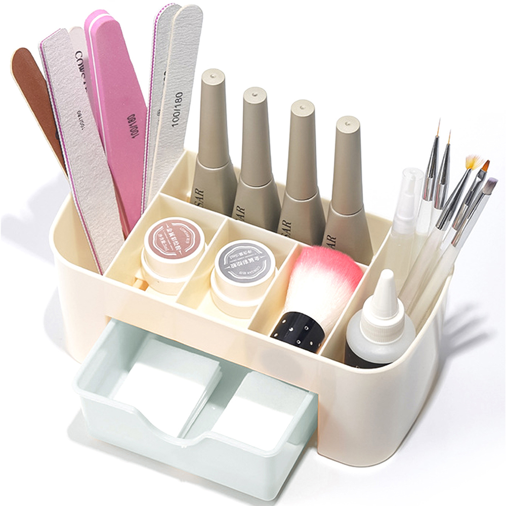 네일 아트 주최자 데스크탑 서랍 화장품 보관 상자 메이 - Beauty Makeup Fashion 리뷰 및 가격